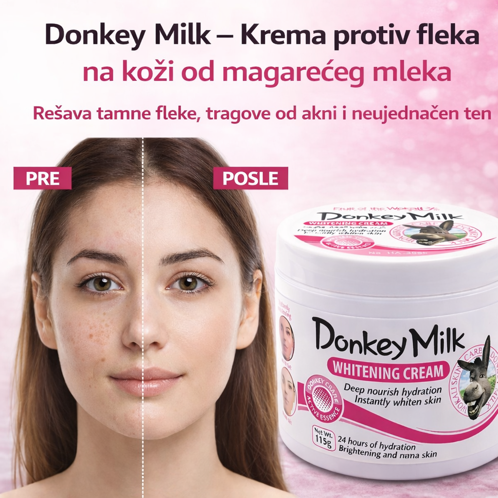 Donkey Milk – Krema protiv fleka na koži od magarećeg mleka