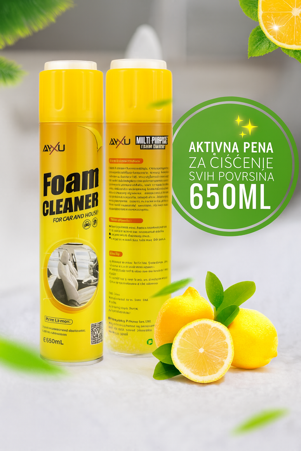 🪄Magična Aktivna Pena - Najefikasnija Formula za Čišćenje Svih Fleka! 1+1 GRATIS