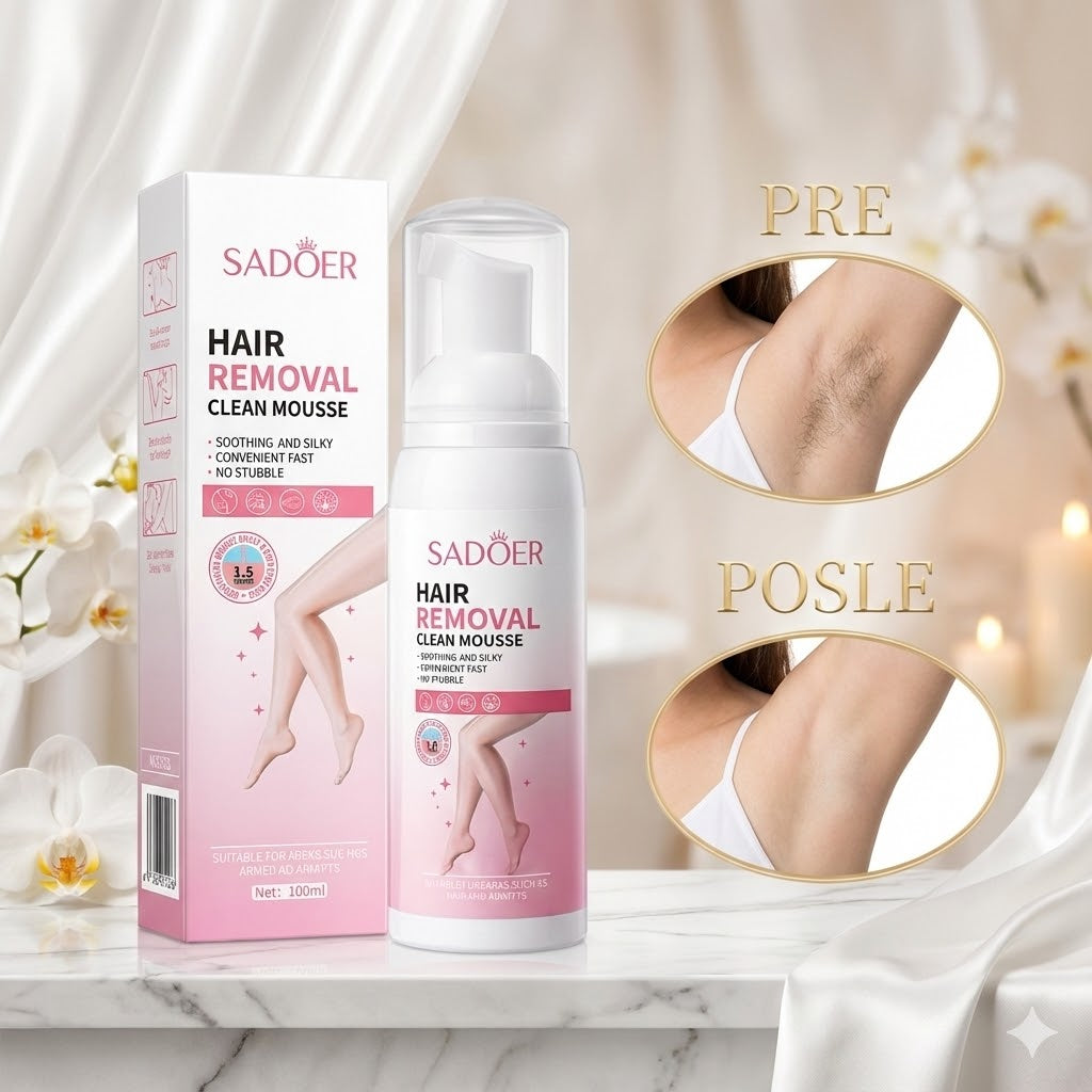 🌸 Pena za Uklanjanje Dlačica – Glatka Koža Bez Bola, Crvenila i Iritacija