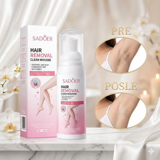 🌸 Pena za Uklanjanje Dlačica – Glatka Koža Bez Bola, Crvenila i Iritacija